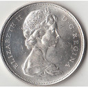 CANADA dollaro in argento Canoa 1966 buona conservazione
